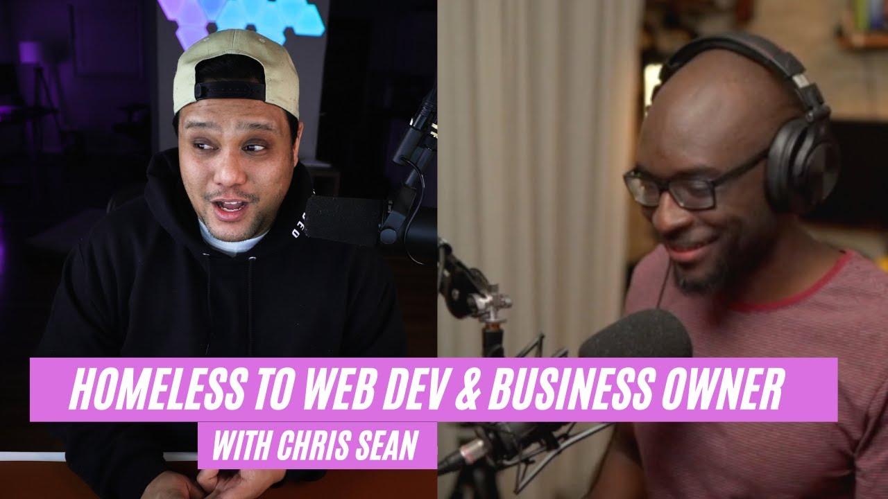 _codestories's tweet card. Homeless To Web Developer and Business Owner with Chris Sean |...