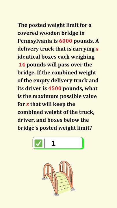 MathProblemz's tweet card. Can This Truck Cross the Bridge? 🚚🌉 Math Riddle Challenge!
