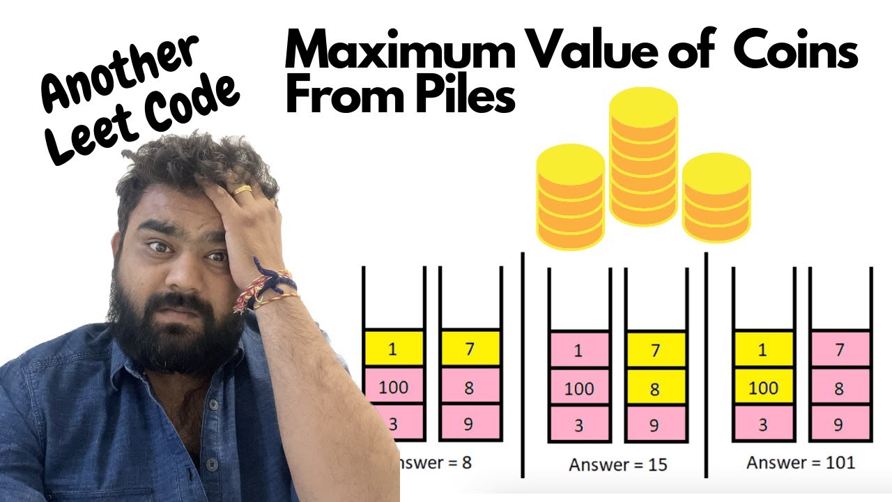 bjoshi9's tweet card. #Leetcode - 2218 || Maximum Value of K Coins From Piles || Kotlin...