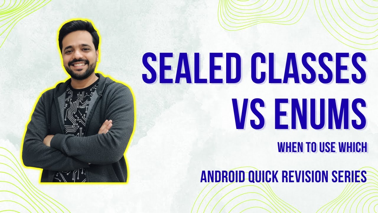 BackToCoding's tweet card. Sealed Classes vs Enums in Kotlin | Android Interview Quick Revision...