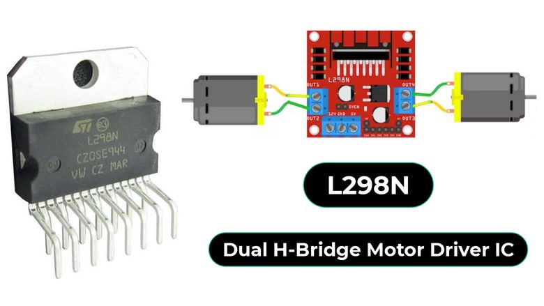 how2electronics's tweet card. Introduction: L298 Dual H-Bridge Motor Driver IC L298 IC is a dual H-Bridge Motor Driver having high voltage and high current designed to accept standard