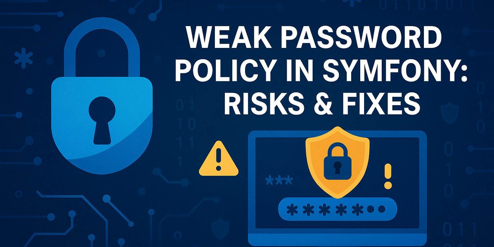 pentesttesting's tweet card. Passwords are the first line of defense against unauthorized access. Unfortunately, many Symfony...