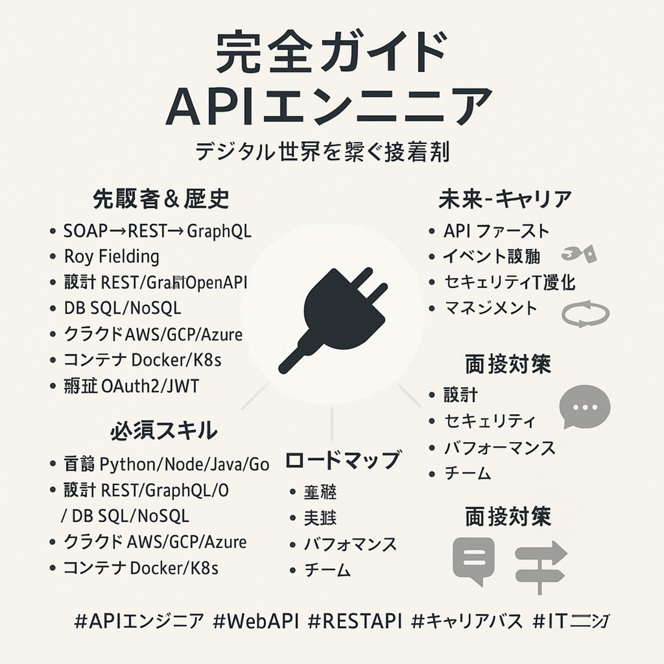 X_okpy's tweet card. [完全ガイド] APIエンジニア：デジタル世界を繋ぐ接着剤 現代のデジタルエコシステムにおいて、APIエンジニアは、まるで都市のインフラを構築し、管理する基幹エンジニアのような存在です。ビルとビル、道路と道路を繋ぎ、都市が円滑に機能するように、APIエンジニアは異なるソフトウェアシステムやサービスが円滑にコミュニケーシ…