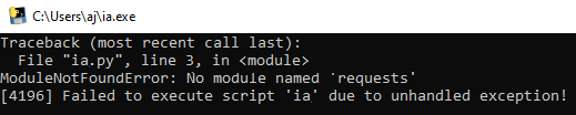ajpdsoft's tweet card. Cómo solucionar el error ModuleNotFoundError: No module named 'requests' al abrir un ejecutable de Python generado con PyInstaller. Error ModuleNotFoundError: No module named 'requests' al abrir un...