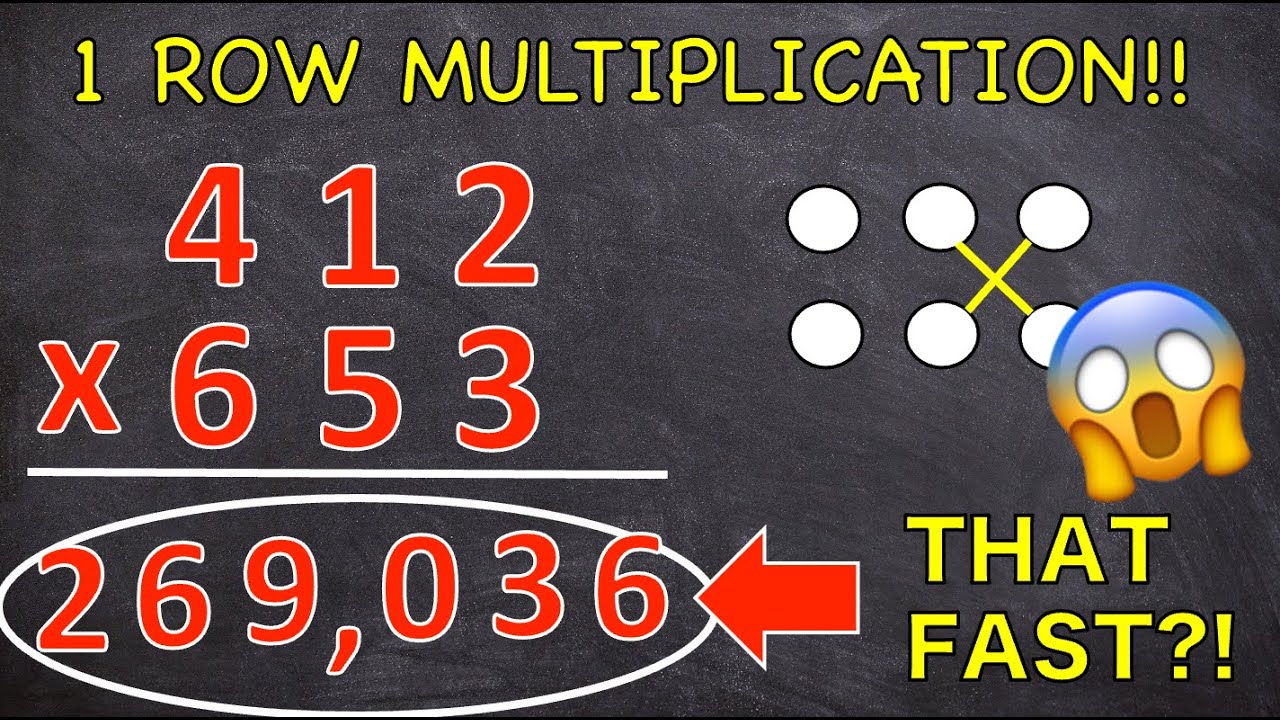 MathChallenge1's tweet card. MULTIPLY ANY 3 x 3 in 1 ROW, 1 MINUTE!