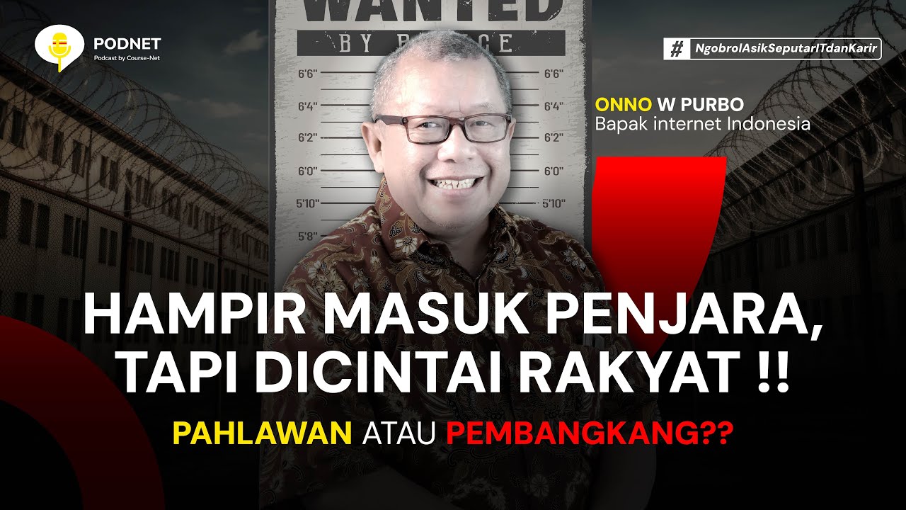 CourseNetID's tweet card. BAPAK INTERNET INDONESIA BERANI KRITIK PEMERINTAH‼️ RAHASIA DI BALIK...