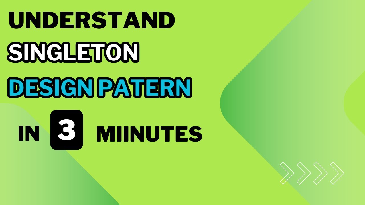 touseefkhan12's tweet card. Singleton Design Pattern with Real-World Examples | Creational Design...
