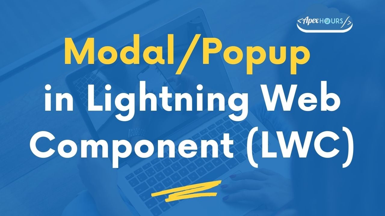 ayfajfazlani's tweet card. Modal/Popup in Lightning Web Component (LWC). Modals/Popup Box are used to display content in a layer above the app.