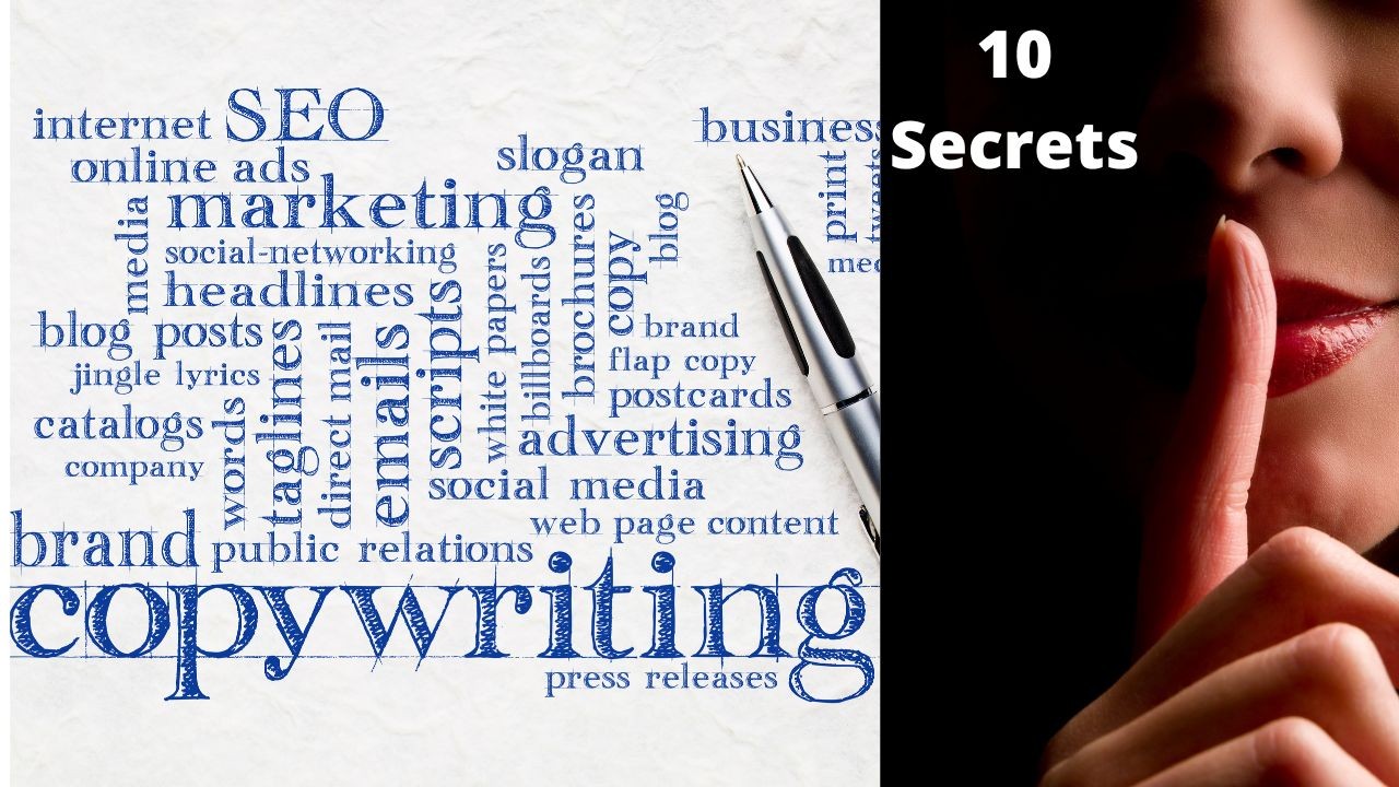 Use_Technology's tweet card. 10 Copywriting types shown. New Content marketing for more business success.