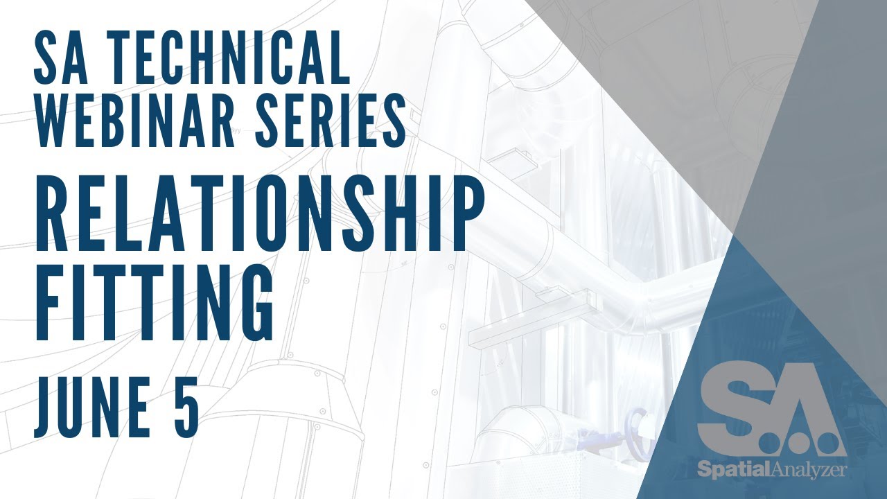 SpatialAnalyzer's tweet card. SA Technical Web Series | Relationship Fitting