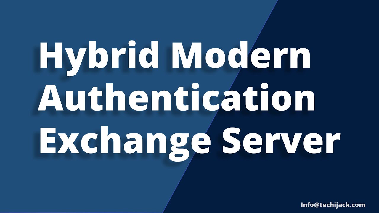 jack_techi's tweet card. Exchange Hybrid Modern Authentication | Exchange 2025 SE