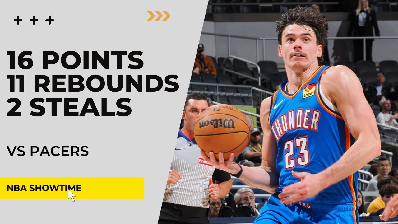 draftLab8's tweet card. Brooks Barnhizer 16 Points, 11 Rebs, 2 Steals vs Pacers I 2025 NBA...