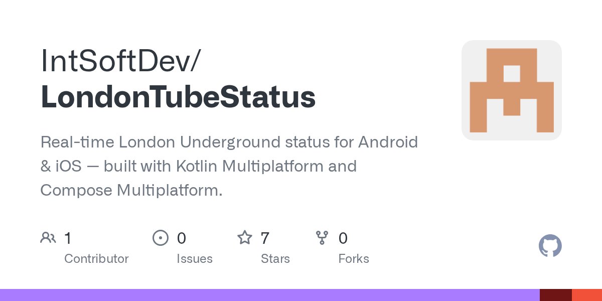 OnRailsMobile's tweet card. Real-time London Underground status for Android & iOS — built with Kotlin Multiplatform and Compose Multiplatform. - IntSoftDev/LondonTubeStatus