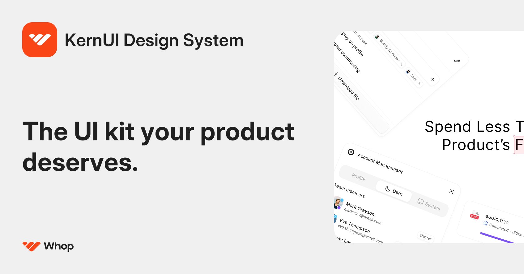 Tsavsar_'s tweet card. KernUI is a thoughtfully crafted UI kit of over 3,000 production-ready components with, built-in theming, and crystal-clear docs for product teams.