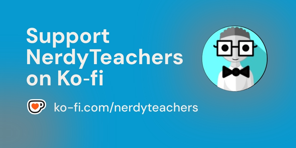 NerdyTeachers's tweet card. Support NerdyTeachers