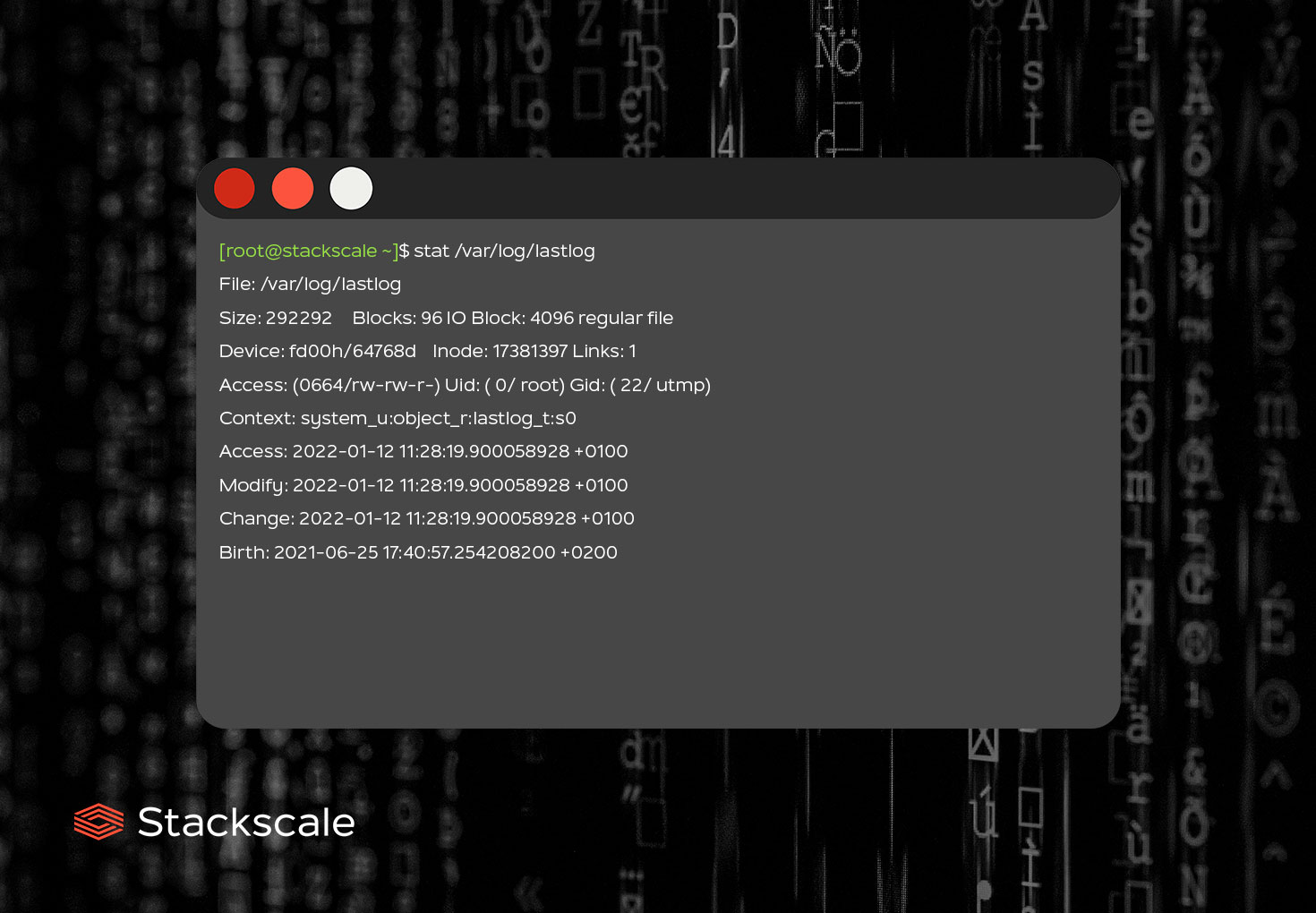 StackScale_ES's tweet card. Los inodos son una estructura de datos que guarda un registro de los archivos y directorios de un sistema de archivos Linux o basado en UNIX.