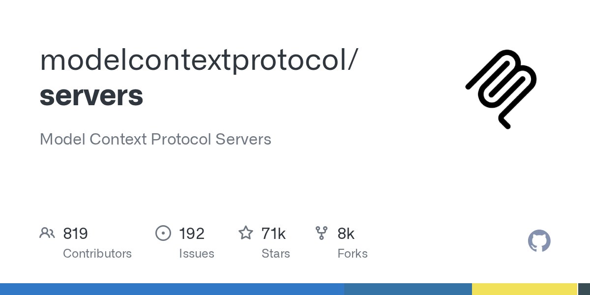 clxymox's tweet card. Model Context Protocol Servers. Contribute to modelcontextprotocol/servers development by creating an account on GitHub.