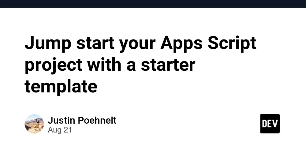 CodigoMaestroOK's tweet card. See how you can use starter templates to speed up your Apps Script project. ...