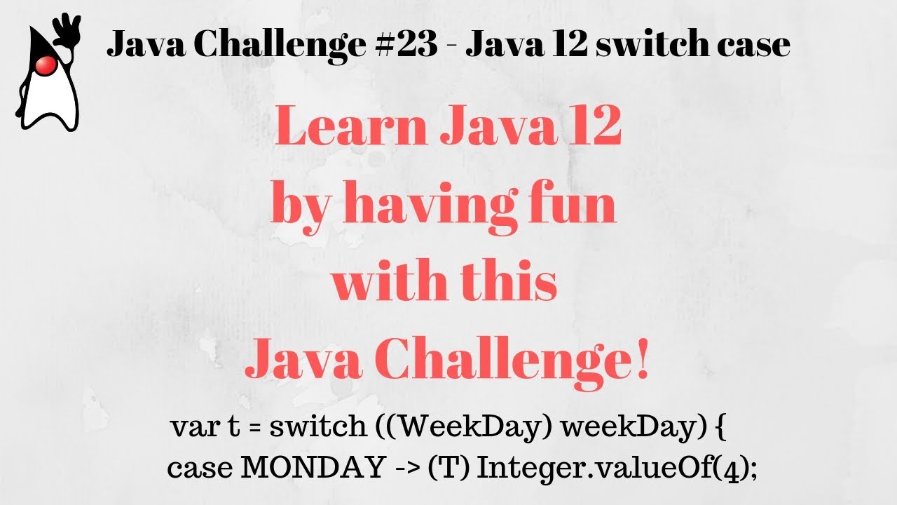 RafaDelNero's tweet card. Java Challengers #23 - Java 12 switch case, Generics, Wrapper