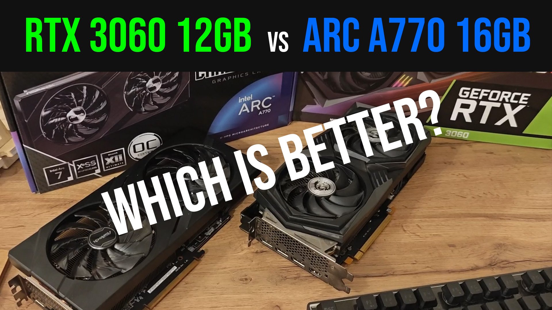 ComputerbuildNt's tweet card. MSI RTX 3060 12GB Gaming X and the ASRock A770 16GB Challenger. Our testing focuses on nine popular games at native 1080p resolution, without the use of upscaling, ray tracing, or frame generation...