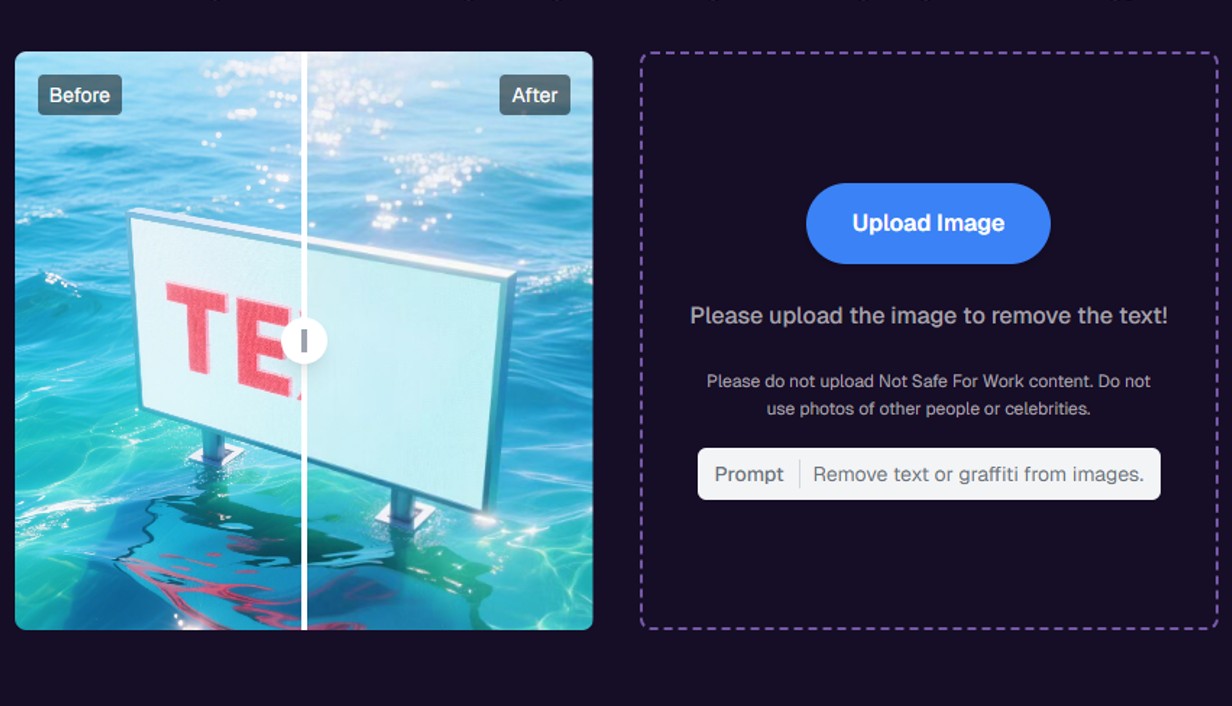 VibeCodingList's tweet card. Advanced text remover from image tool. Learn how to remove text from image without removing background using our cutting-edge AI technology.