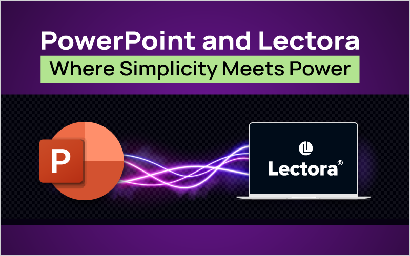 Lectora's tweet card. Lectora Online's updated Import PowerPoint feature delivers more power & flexibility for instructional designers. Get a headstart by importing a PowerPoint.