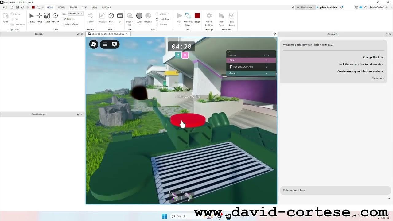 David_Cortese_'s tweet card. HOW TO CREATE A VIDEO GAME WITH ROBLOX STUDIO
