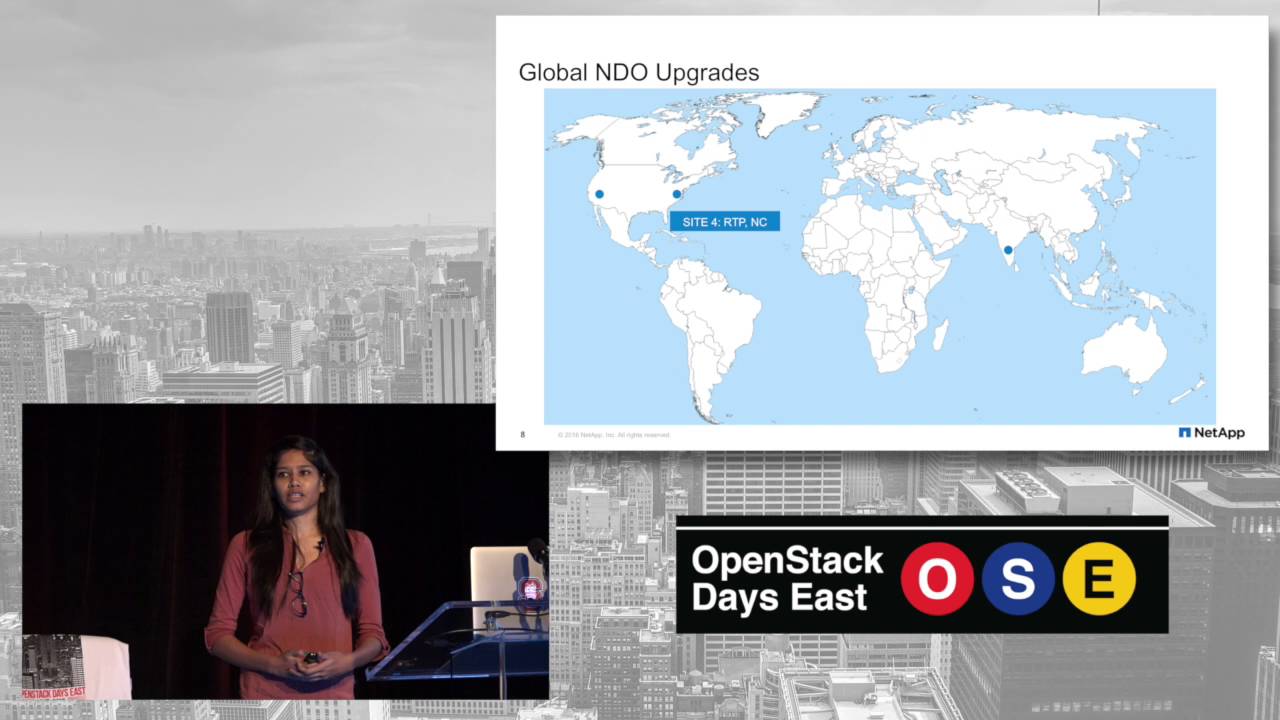 openstackeast's tweet card. OpenStack at Scale Inside NetApp