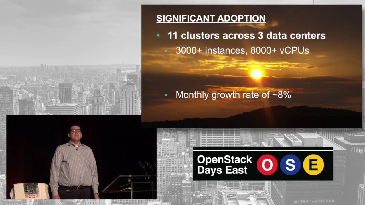 openstackeast's tweet card. User Story: The Bloomberg Journey