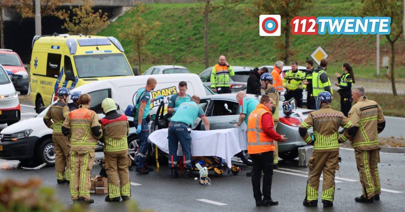 Aanrijding op Enschedesestraat in Oldenzaal