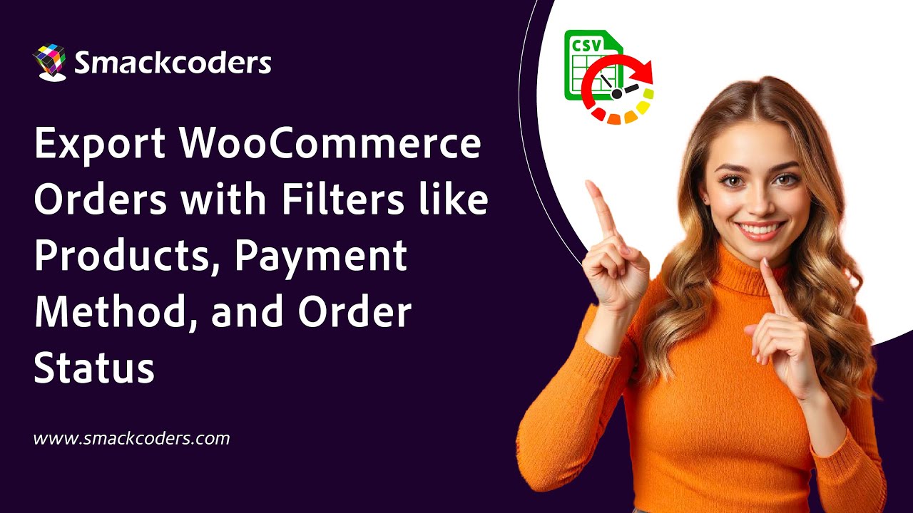 smackcoders's tweet card. Export WooCommerce Orders with Filters like Products, Payment Method,...