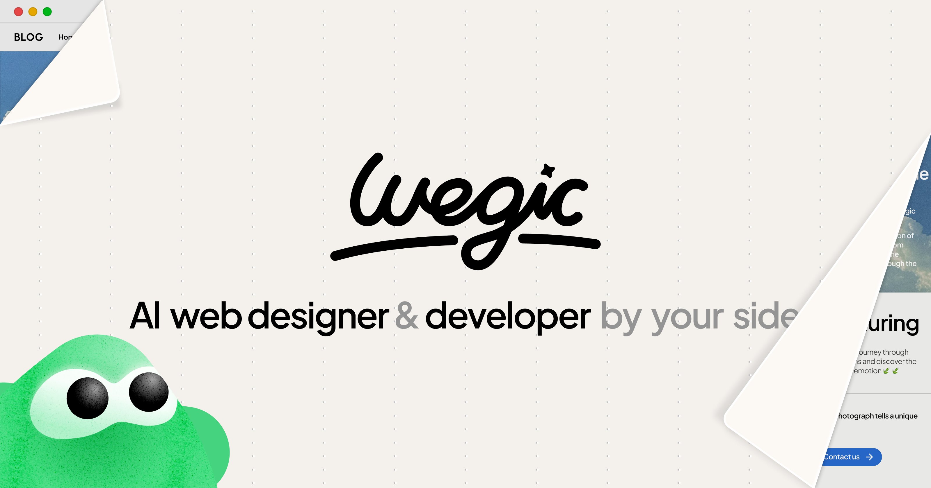 yancymin's tweet card. Hi, we're Wegic — your AI website team: designer, developer, and manager.Just chat with us, and we'll build, manage, and effortlessly update your site!