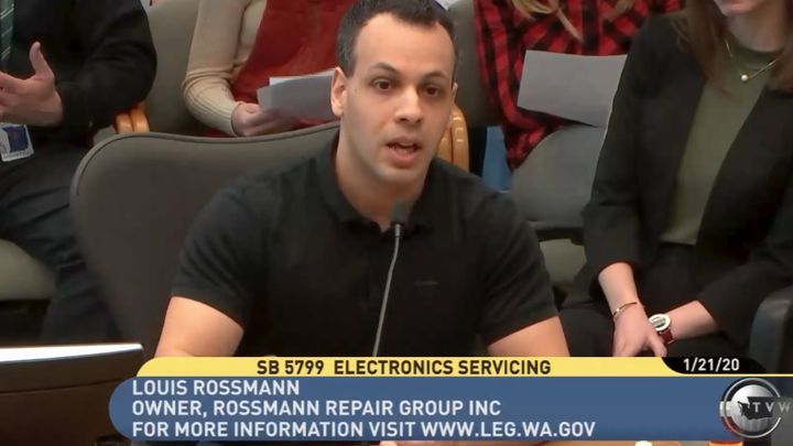 skyfoxcoder's tweet card. My name is Louis Rossmann; I run a laptop repair store,  advocate for Right to Repair… Louis Rossmann needs your support for Let's get Right to Repair passed!