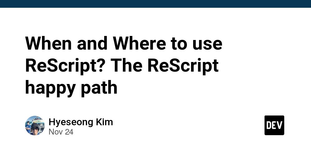 KrComet's tweet card. Are you ever hesitant about adopting ReScript, or have you tried it and been frustrated? I will give you a realistic guide for adopting ReScript in the project. (Hint: Review your project architect...