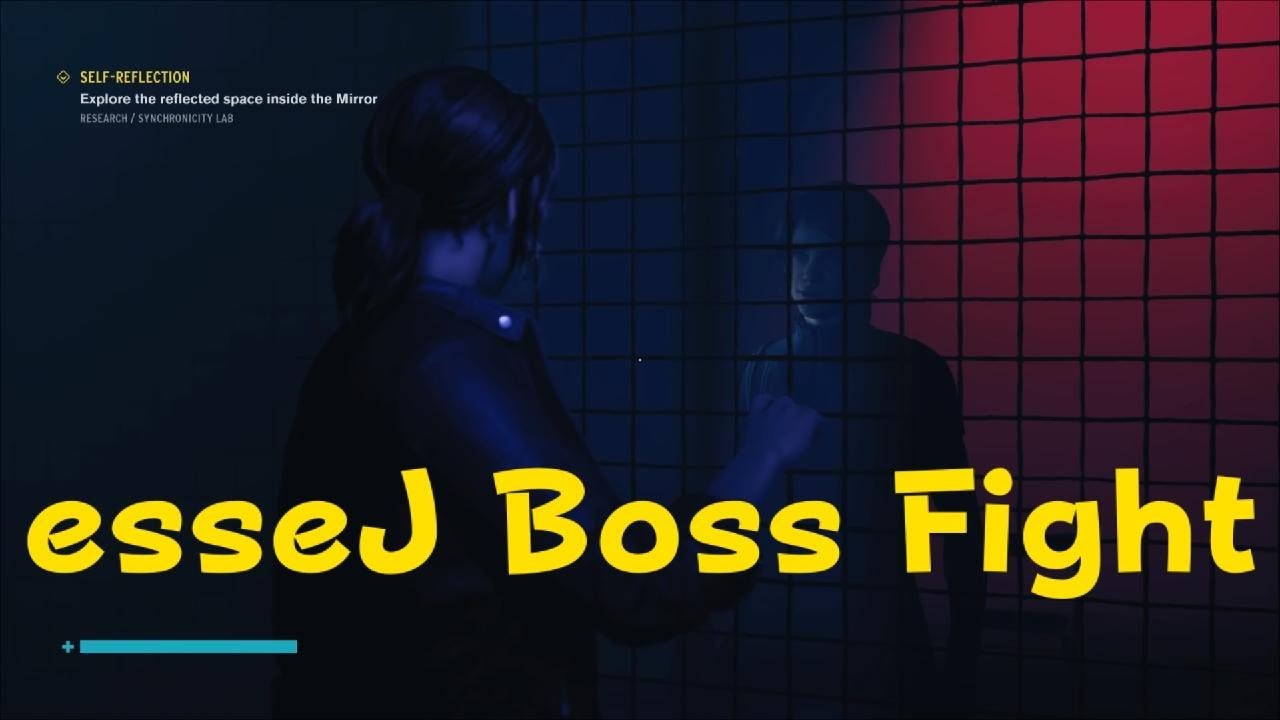 RealVidasX's tweet card. esseJ Boss Fight | Control | PS5