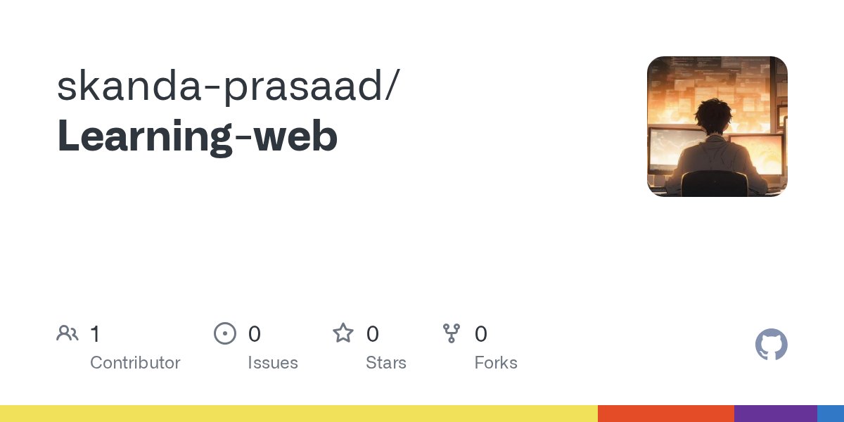 skanda_31's tweet card. Contribute to skanda-prasaad/Learning-web development by creating an account on GitHub.