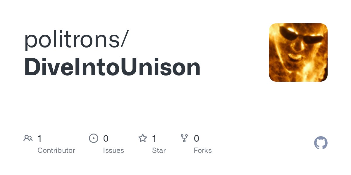 politrons's tweet card. Contribute to politrons/DiveIntoUnison development by creating an account on GitHub.