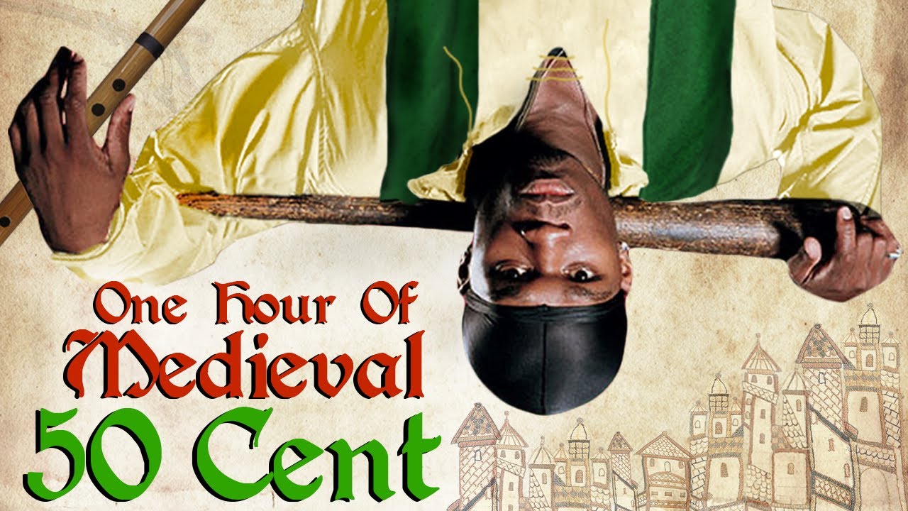 codingWithChad's tweet card. ONE HOUR OF MEDIEVAL 50 CENT | In Da Club, Candy Shop, P.I.M.P., Just...