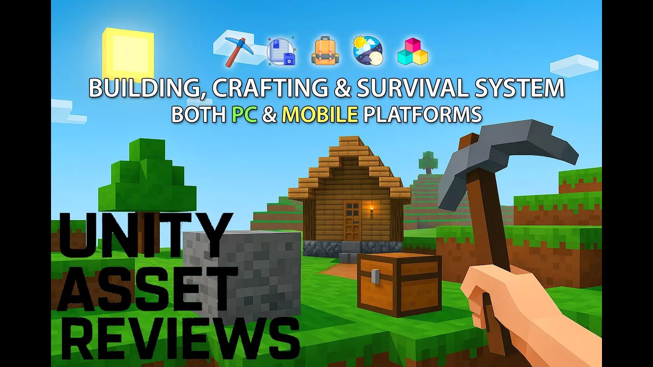 AK_Night_Hawk's tweet card. Unity Asset Reviews: Building, Crafting, And Survival system. 1.0