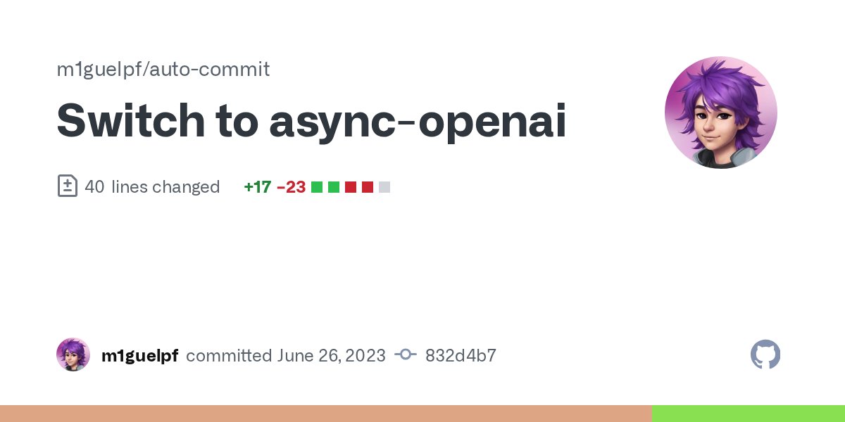 takuya_ono's tweet card. Switch to async-openai · m1guelpf/auto-commit@832d4b7