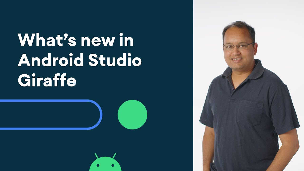 AndroidDev's tweet card. What's new in Android Studio Giraffe