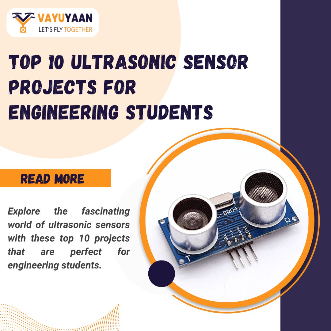 TechVayuyaan's tweet card. Discover the top 10 ultrasonic sensor projects perfect for engineering students. Simple, fun, and educational projects. Start your project.