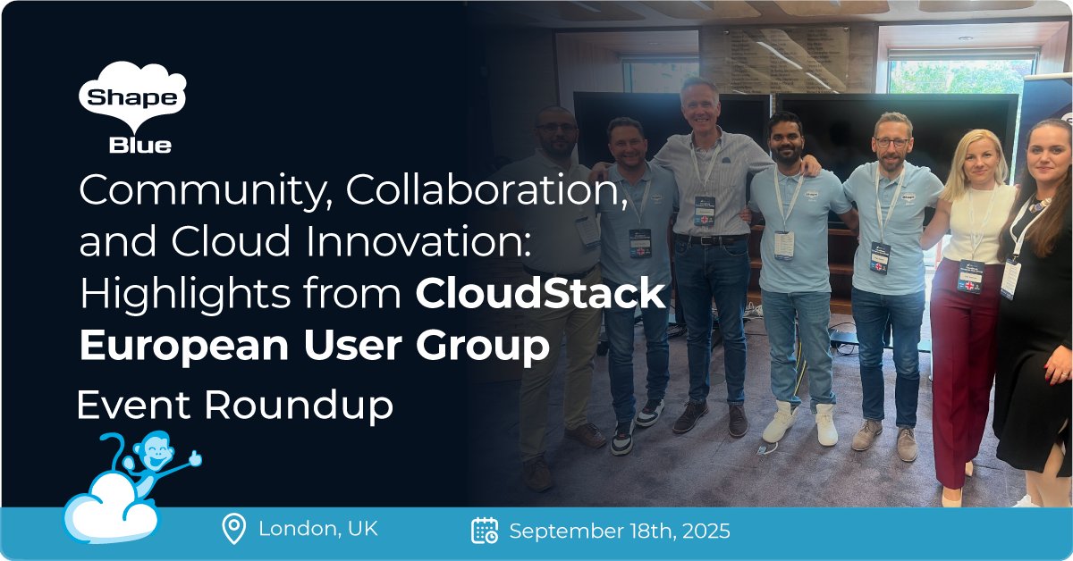shapeblue's tweet card. CloudStack European User Group once again brought together cloud builders, researchers, and technology providers to share knowledge, exchange experiences, and celebrate the power of open-source.