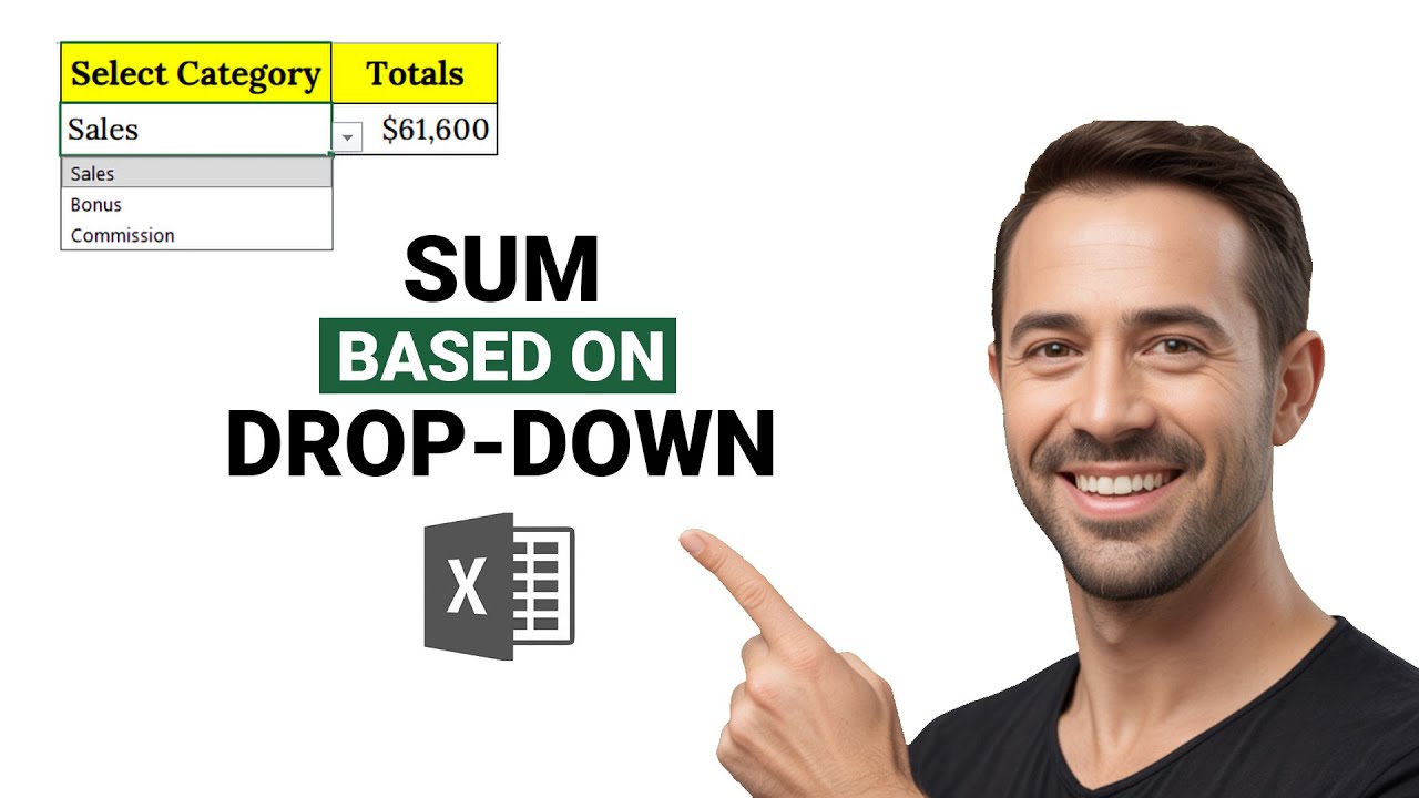 JB5453's tweet card. Sum Based on Drop-Down in Excel : Smart & Easy Trick