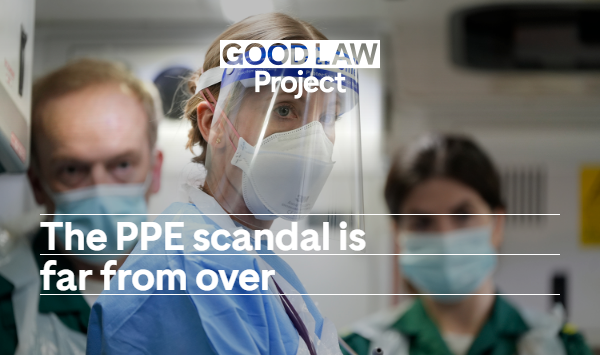 GoodLawProject's tweet card. The PPE scandal is far from over | Good Law Project