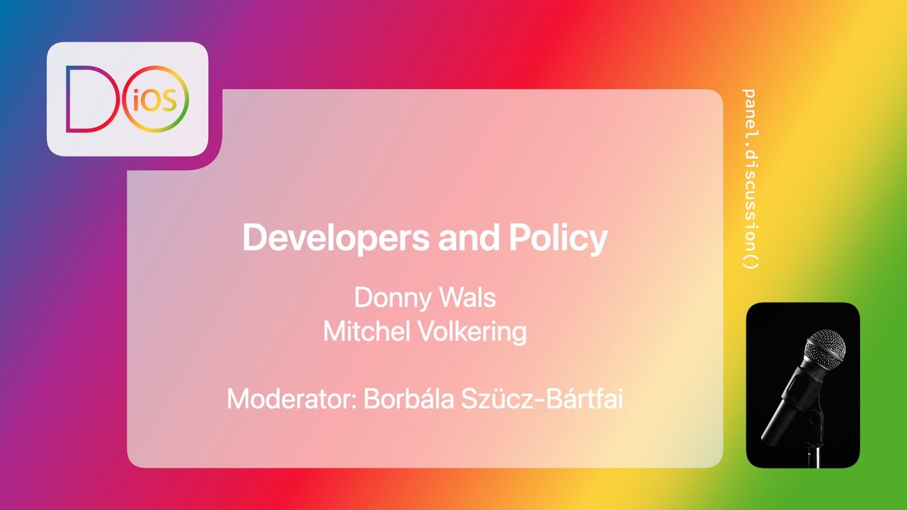 AppForce1's tweet card. Do iOS Panel Discussion on Developers and Policy