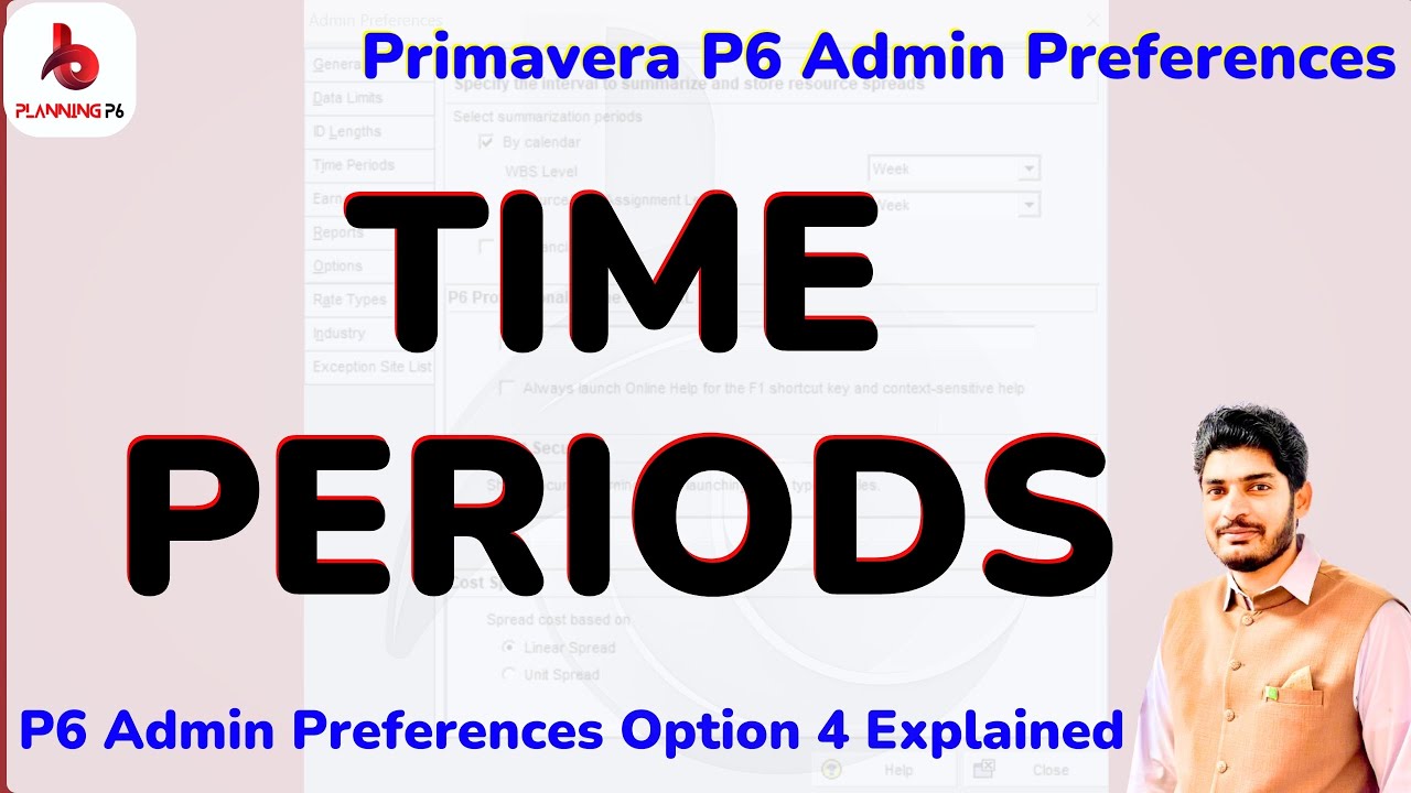 Planningp6's tweet card. How To Do Time Periods Setting in Admin Preferences of Primavera P6 |...