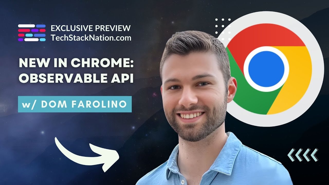 lilbeqiri's tweet card. New in Chrome: Observable API w/ Dominic Farolino, Chrome Team |...