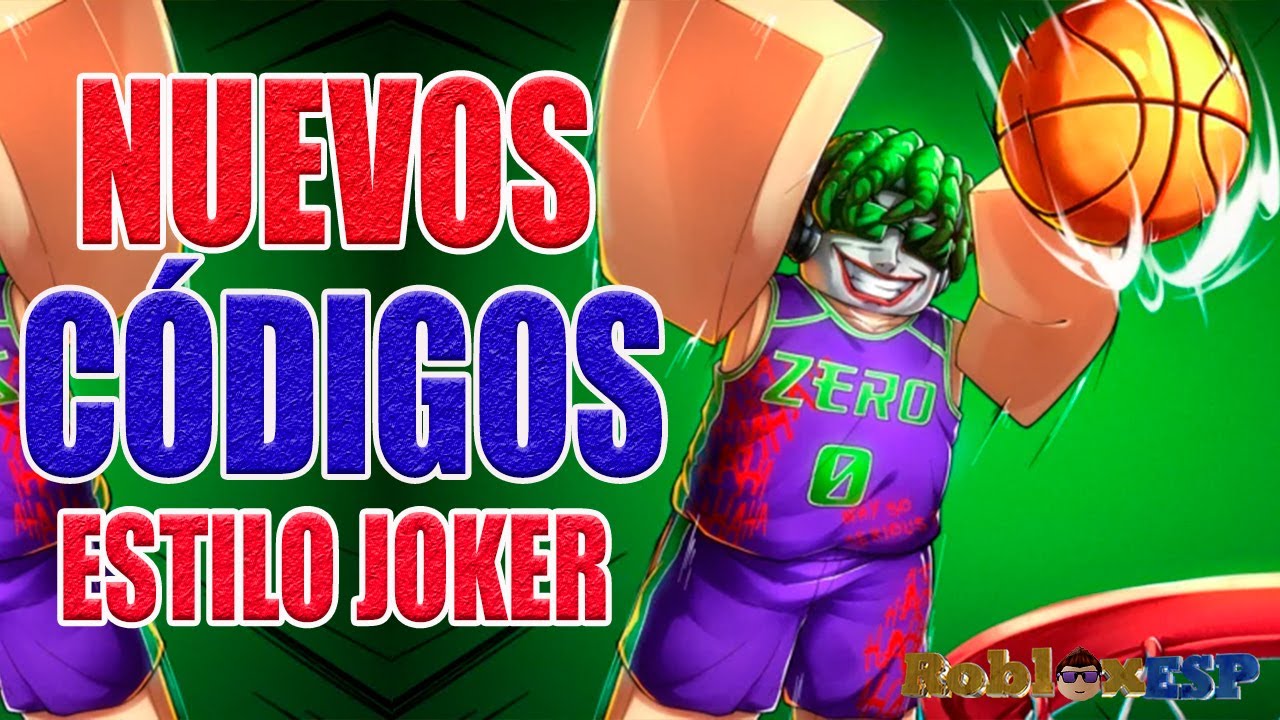 SoyRobloxESP's tweet card. ESTILO JOKER 🏀 CÓDIGOS DE BALONCESTO CERO en Roblox 🏀 BASKETBALL...