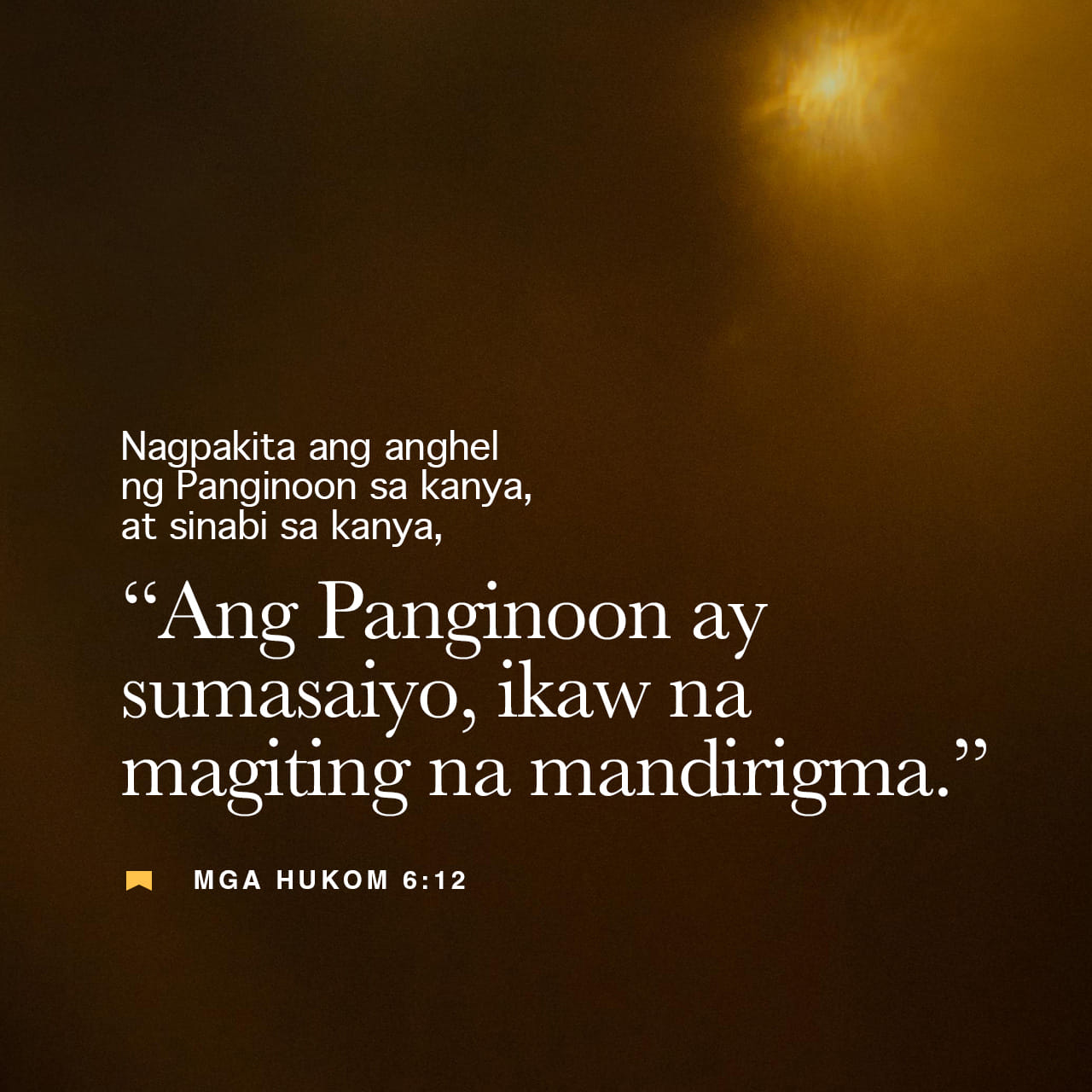 camzphoenix_13's tweet card. Nagpakita sa kanya ang anghel ng PANGINOON at sinabi, “Ikaw, magiting na sundalo, ang PANGINOON ay sumasaiyo.”
